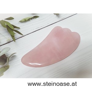 Gua Sha Schaber ROSENQUARZ Wolke